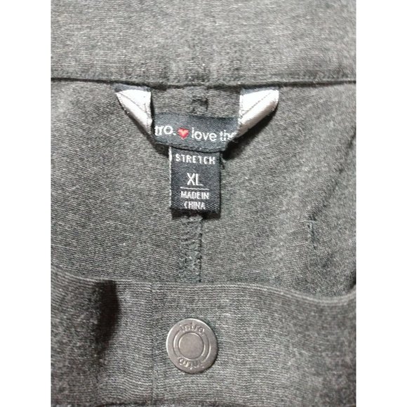 Intro Pants Womens XL Extra Large Skinny Ankle Tummy Control Gray Stretch Crop - Picture 3 of 12